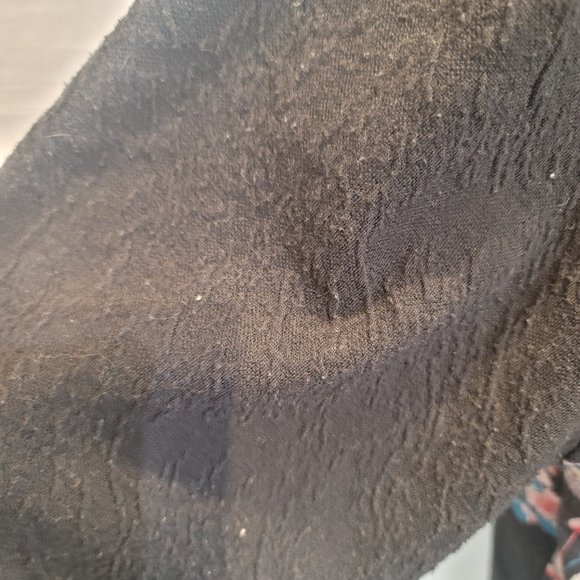 Smash! Asian Bird Floral Print Jersey Balloon Sleeve Sweatshirt Sweater - Picture 8 of 9